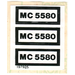 LEGO White Sticker Sheet for Set 5580