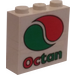 LEGO White Stickered Assembly with Octan Sticker