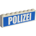 LEGO White Stickered Assembly with &#039;POLIZEI&#039;