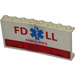 LEGO White Stickered Assembly with Red &#039;FD LL&#039;, &#039;AMBULANCE&#039; and Blue EMT Star of Life