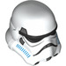 LEGO Blanc Stormtrooper Casque avec Azur Foncé Vents (18289 / 30408)