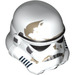 LEGO White Stormtrooper Helmet with Dirt Stains (30408 / 75010)
