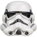 LEGO White Stormtrooper Helmet with Sand Blue Panels (18264 / 30408)