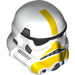 LEGO White Stormtrooper Helmet with Yellow Stripe (78724)