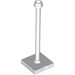 LEGO White Support 2 x 2 x 5 Bar on Tile Base with Stud with Stop Ring (28980 / 98549)