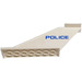 LEGO White Tail 12 x 2 x 5 with Police (Both Sides) Sticker (18988)