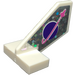 LEGO blanc Queue 2 x 3 x 2 Fin avec Classic Espacer logo avec Pink La Flèche Autocollant (44661)