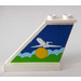 LEGO Wit Staart 4 x 1 x 3 met Airplane/Sun (Links) Sticker (2340)