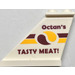 LEGO White Tail 4 x 1 x 3 with &quot;Octan&#039;s TASTY MEAT&quot; on Left Side Sticker (2340)