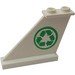 LEGO White Tail 4 x 1 x 3 with Recycle Logo Sticker (2340)