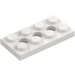 LEGO White Technic Plate 2 x 4 with Holes (3709)