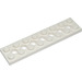 LEGO White Technic Plate 2 x 8 with Holes (3738)