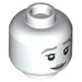 LEGO White The Grey Lady Minifigure Head (Recessed Solid Stud) (3626 / 101496)