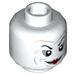 LEGO White The Joker Minifigure Head (Recessed Solid Stud) (3626 / 68216)