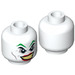 LEGO White The Joker with Dark Purple Hat Minifigure Head (Recessed Solid Stud) (3626 / 15780)