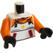 LEGO White Tiger Costume Boy with Ice Skates Minifig Torso (973 / 76382)