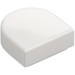 LEGO White Tile 1 x 1 Half Oval (24246 / 35399)