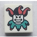 LEGO Weiß Fliese 1 x 1 mit Joker mit Nut (3070)