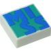 LEGO White Tile 1 x 1 with MISS with Groove (3070)