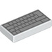 LEGO Wit Tegel 1 x 2 met Blank PC Keyboard met groef (73688 / 100218)
