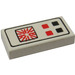 LEGO White Tile 1 x 2 with Computer with Groove (3069 / 80374)