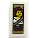 LEGO White Tile 1 x 2 with Helena Tova Skvalling Portrait Sticker with Groove (3069)
