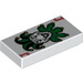 LEGO White Tile 1 x 2 with Joker Playing Card with Groove (3069 / 56566)