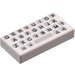 LEGO White Tile 1 x 2 with Keyboard with Groove (3069)