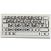 LEGO Hvit Tile 1 x 2 med PC Keyboard Mønster med Rille (46339 / 50311)