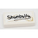 LEGO blanc Tuile 1 x 2 avec &#039;Shamballa&#039; et Coffee Stains Autocollant avec rainure (3069)