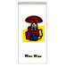 LEGO White Tile 1 x 2 with Wally Walrus Sticker with Groove (3069)