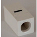 LEGO White Tile 1 x 2 x 5/6 with Stud Hole in End with Black &#039; - &#039; Pattern (hyphen/minus sign)