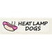 LEGO White Tile 1 x 3 with Heat Lamp Dogs Sticker (63864)