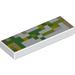LEGO Weiß Fliese 1 x 3 mit Minecraft Golem Arm (25096 / 63864)