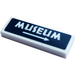 LEGO White Tile 1 x 3 with &#039;MUSEUM&#039;, Arrow Sticker (63864)