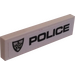 LEGO blanc Tuile 1 x 4 avec Police et Badge (Droite) Autocollant (2431)