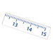 LEGO White Tile 1 x 4 with Ruler cm 12.2 - 15 (2431)