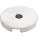 LEGO White Tile 2 x 2 Round with Eye with Center Black Pupil with Bottom Stud Holder (14769)