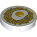 LEGO White Tile 2 x 2 Round with Noodles and Egg with Bottom Stud Holder (14769 / 79575)