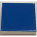 LEGO White Tile 2 x 2 with Blue with Groove (3068)