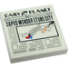 LEGO blanc Tuile 2 x 2 avec Daily Planet Newspaper avec rainure (3068 / 66528)