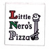 LEGO Weiß Fliese 2 x 2 mit Little Nero&#039;s Pizza Aufkleber mit Nut (3068)