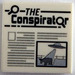 LEGO White Tile 2 x 2 with Newspaper &#039;THE Conspirator&#039; with Groove (3068)