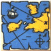 LEGO Weiß Fliese 2 x 2 mit Pirate Treasure Map mit Nut (3068 / 19524)
