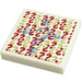 LEGO White Tile 2 x 2 with Question marks Sticker with Groove (3068)