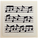 LEGO White Tile 2 x 2 with Sheet Music Sticker with Groove (3068)