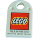 LEGO White Tile 2 x 3 with Hole with LEGO Logo (48995)