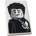 LEGO Weiß Fliese 2 x 3 mit Joey und Blau Lipstick Aufkleber (26603)