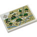 LEGO Blanco Plana 2 x 3 con Map de 100 Acre Wood Pegatina (26603)