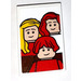 LEGO White Tile 2 x 3 with McCallister Family Portrait Sticker (26603)